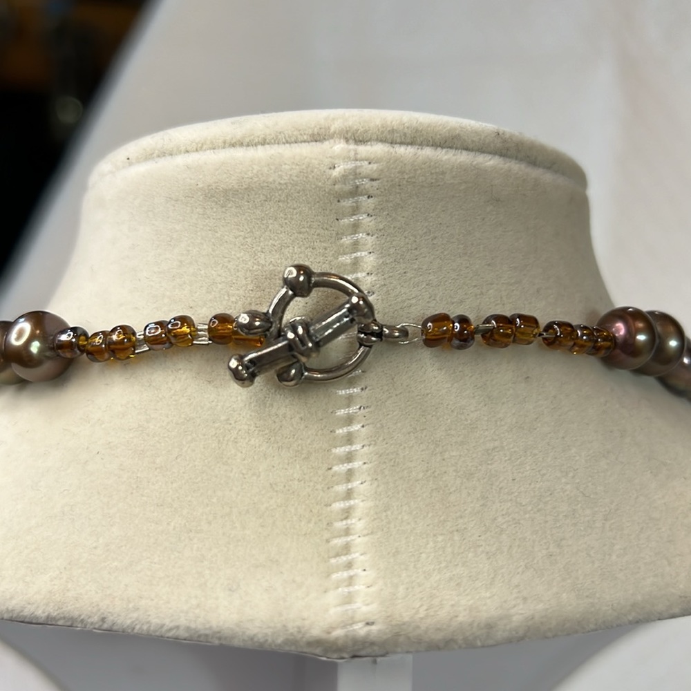 Handmade Vintage Mother of Pearls Necklace from the 1980s - Picture 5 of 5